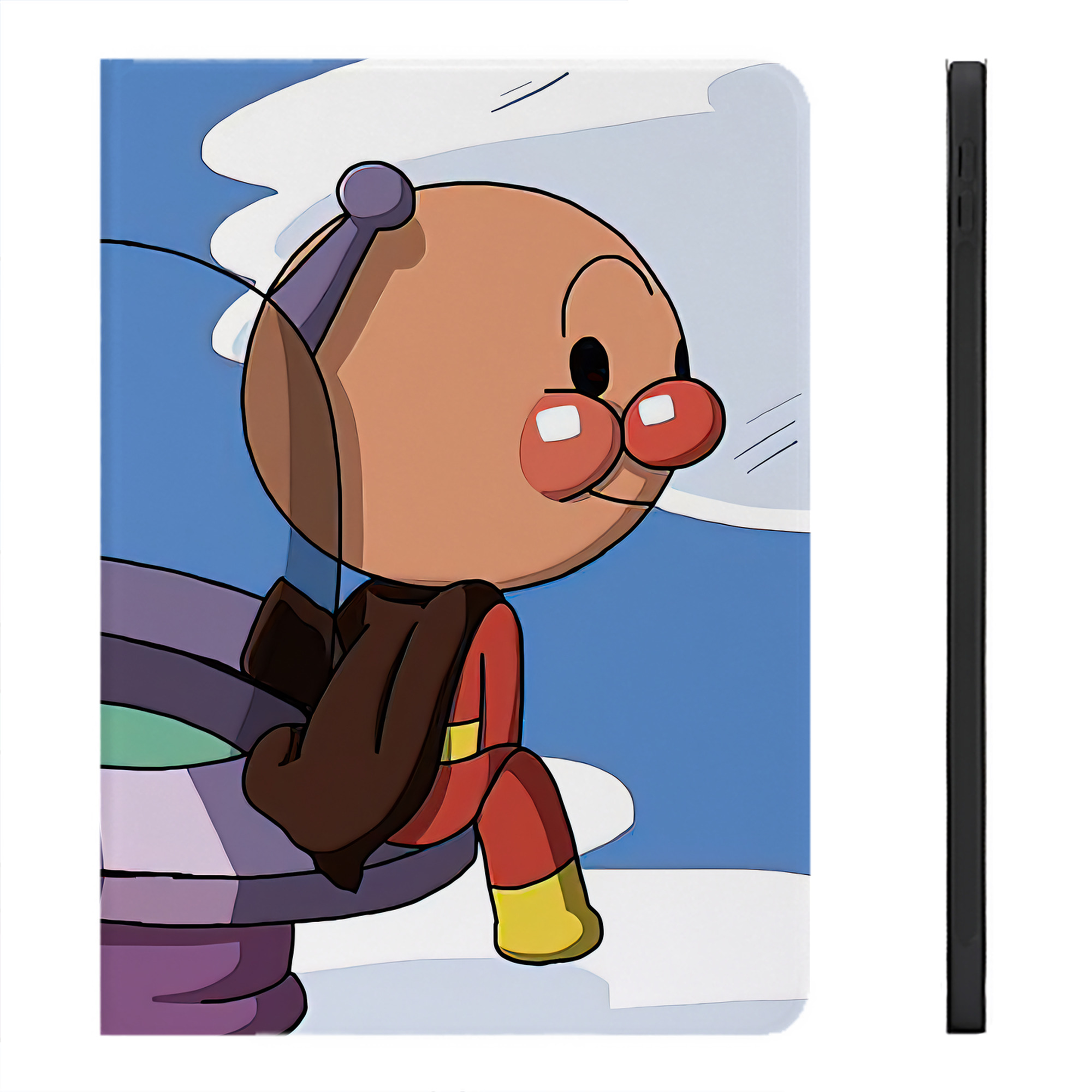 （画像用） アンパンマン Anpanman IPadケース ペンホルダー付き ブックスタイルデザイン